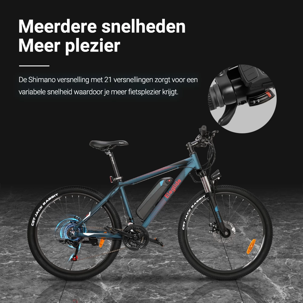 Eleglide M1 Elektrische fiets MTB Mountainbike , 250W Hall borstelloze motor, 36V 7.5Ah batterij, 27,5  CST Band
