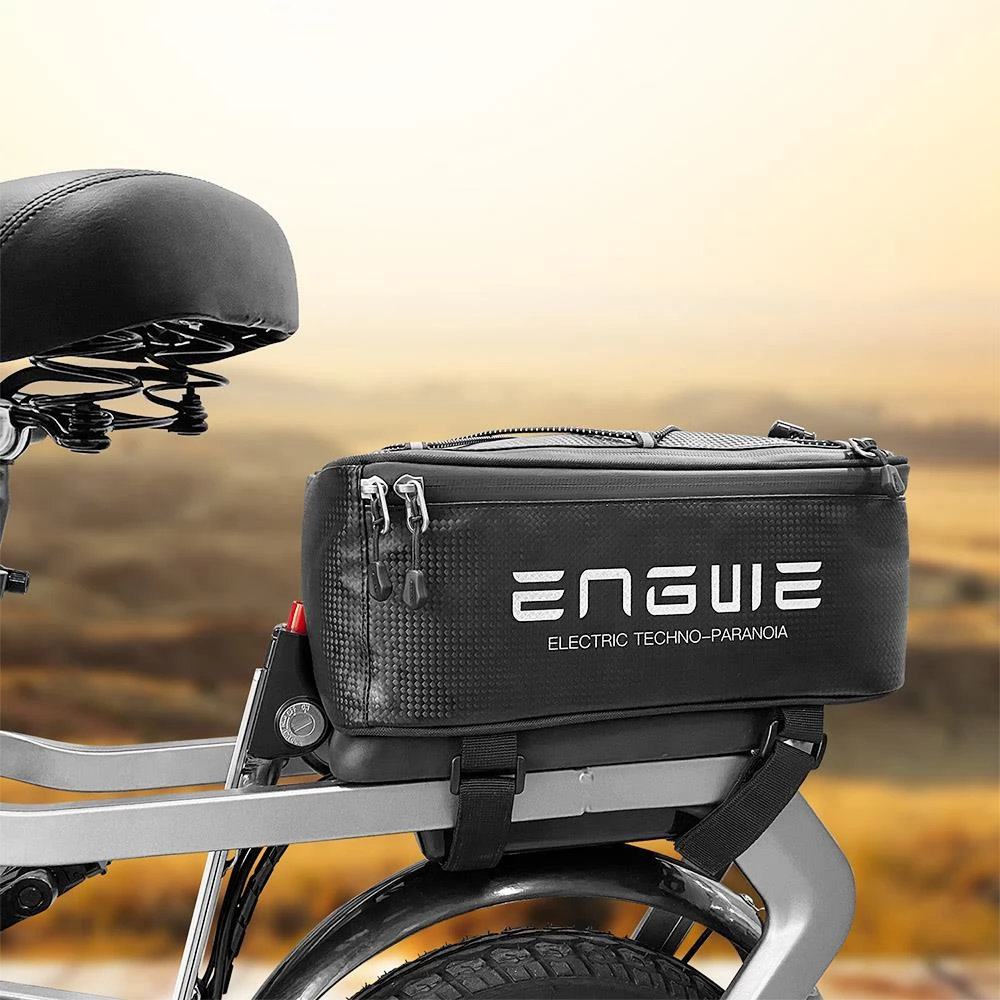 ENGWE Fahrradträger Gepäckträgertasche mit Reißverschluss, 7L Fassungsvermögen, wasserdicht, staubdicht, wetterfest