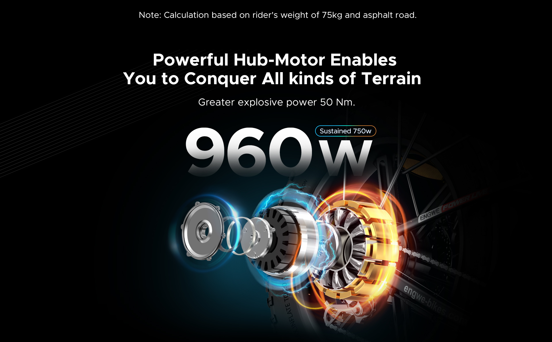 Engwe EP-2 Pro 20*4.0 Fat Tire Foldable Electric Bike - 750W Motor & 48V 13Ah Battery