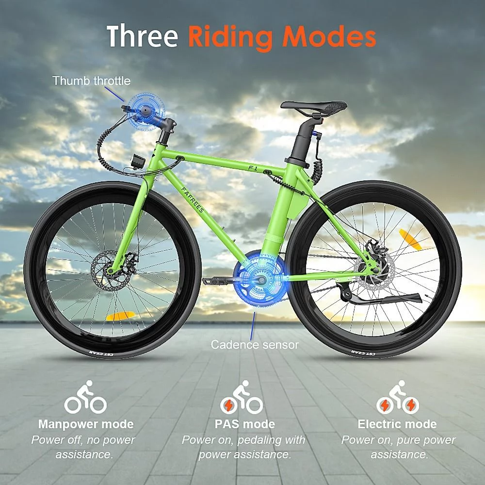 FAFREES F1 700C*28C Elektrofahrrad – 250W bürstenloser Motor & 36V 8,7Ah Akku