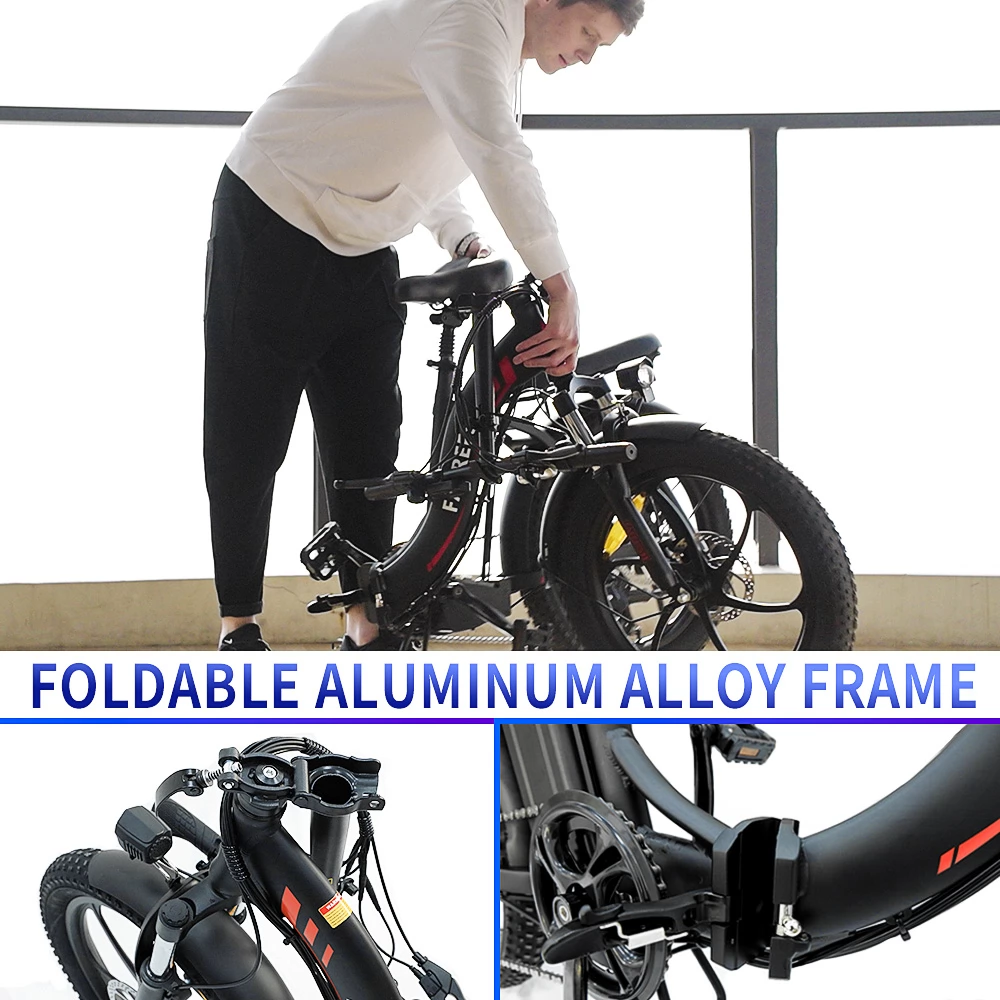FAFREES F20 20 Tire Foldable City Electric Bike - 250W Brushless Motor & 36V 15AH Lithium Battery