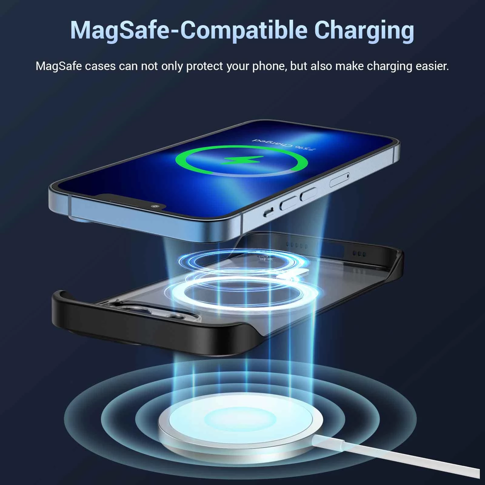 HINOVO MPC1-ip13 magnetisch mobiel telefoonhoesje voor iPhone 13