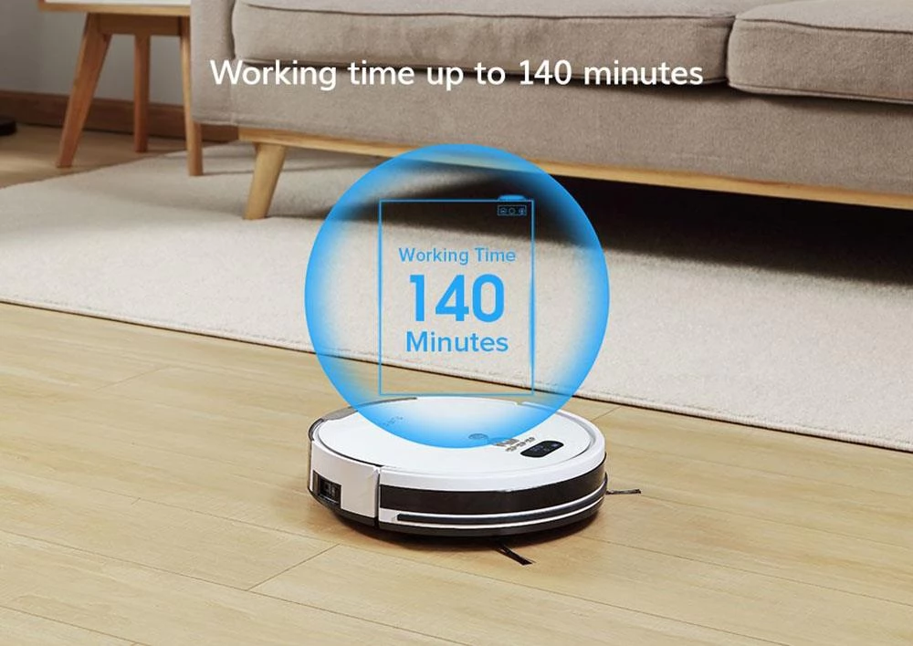 ILIFE V8 Plus Robot Vacuum Cleaner 1000Pa Suction Wet Mopping 750ml Large Dustbin Auto Obstacle Avoidance EU Version