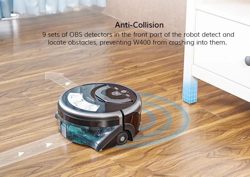 ILIFE W400 1000Pa Mopping Robot  900ml Water Tank Gyroscopic Planning,Used For Kitchen,Bathroom,Living room,Hallway