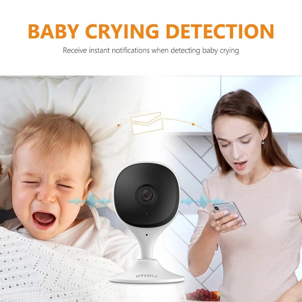 IMOU Cue 2C 1080P IP WIFI Camera, Baby Monitor Camera, Human Detection H265 Compact Smart Night Vision Camera
