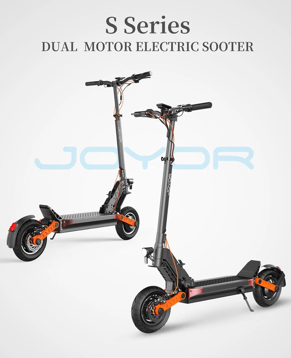 JOYOR S5 10 Inches Tires Foldable Scooter - 18650 Battery & 600W Brushless DC Motor - GEEKMAXI.COM