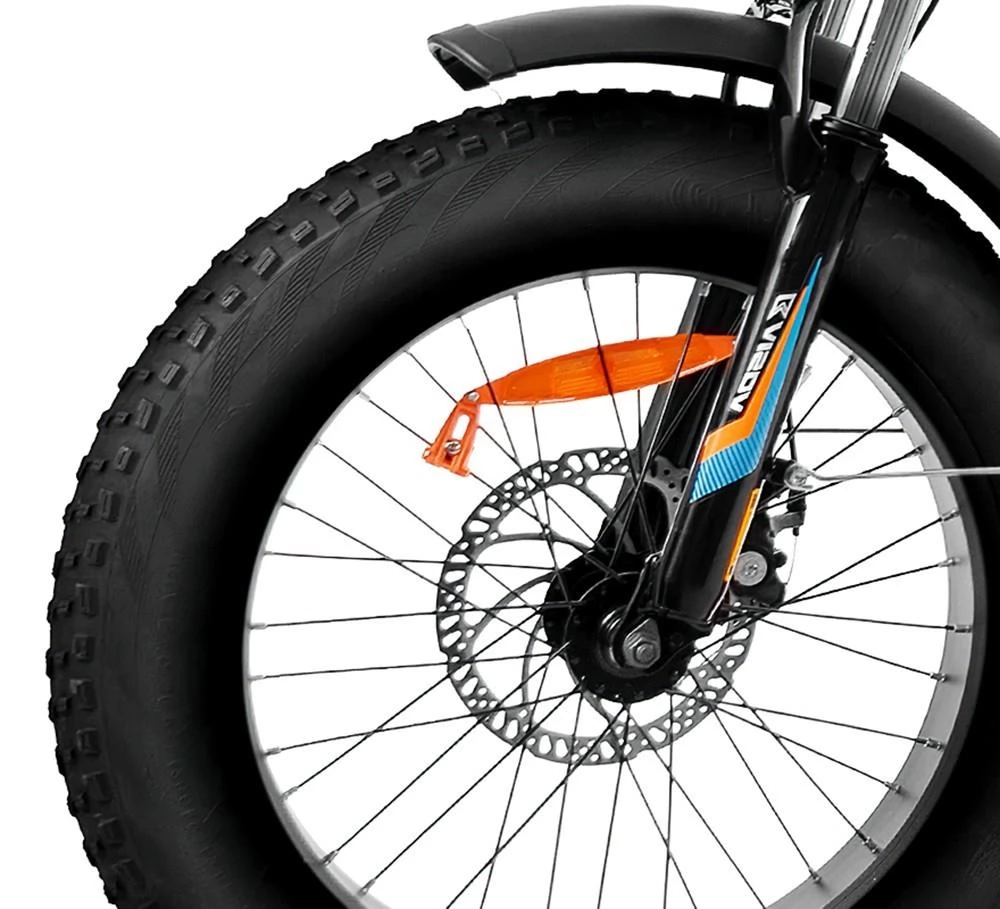 KAISDA K2P PRO 20*4.0 Zoll Reifen faltbares elektrisches Moped, Bafang 750W Motor, 48V 15Ah Akku- Orange Blau