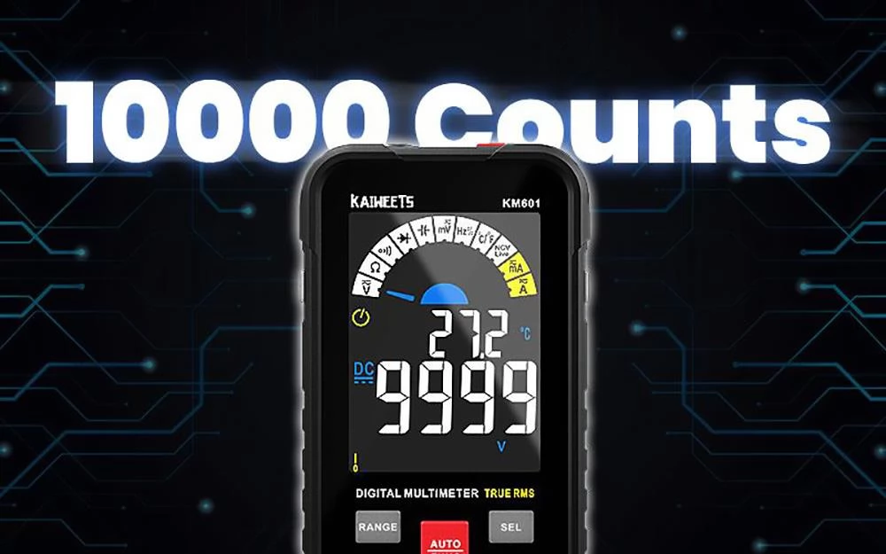 KAIWEETS KM601 Digitalmultimeter 10000 Counts True-RMS Meter