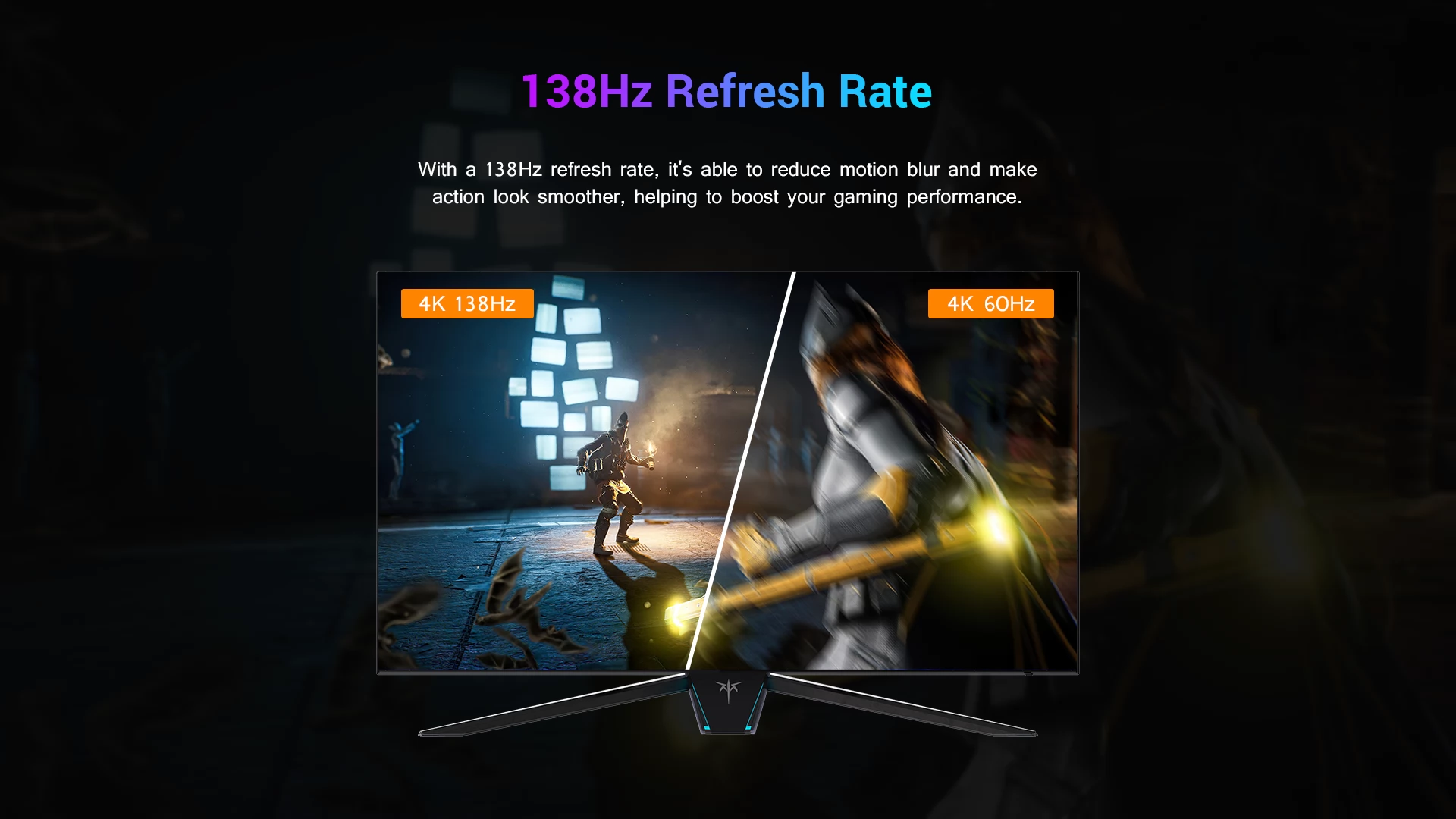 KTC G42P5 Gaming Monitor Combo With Metal Triangle Base