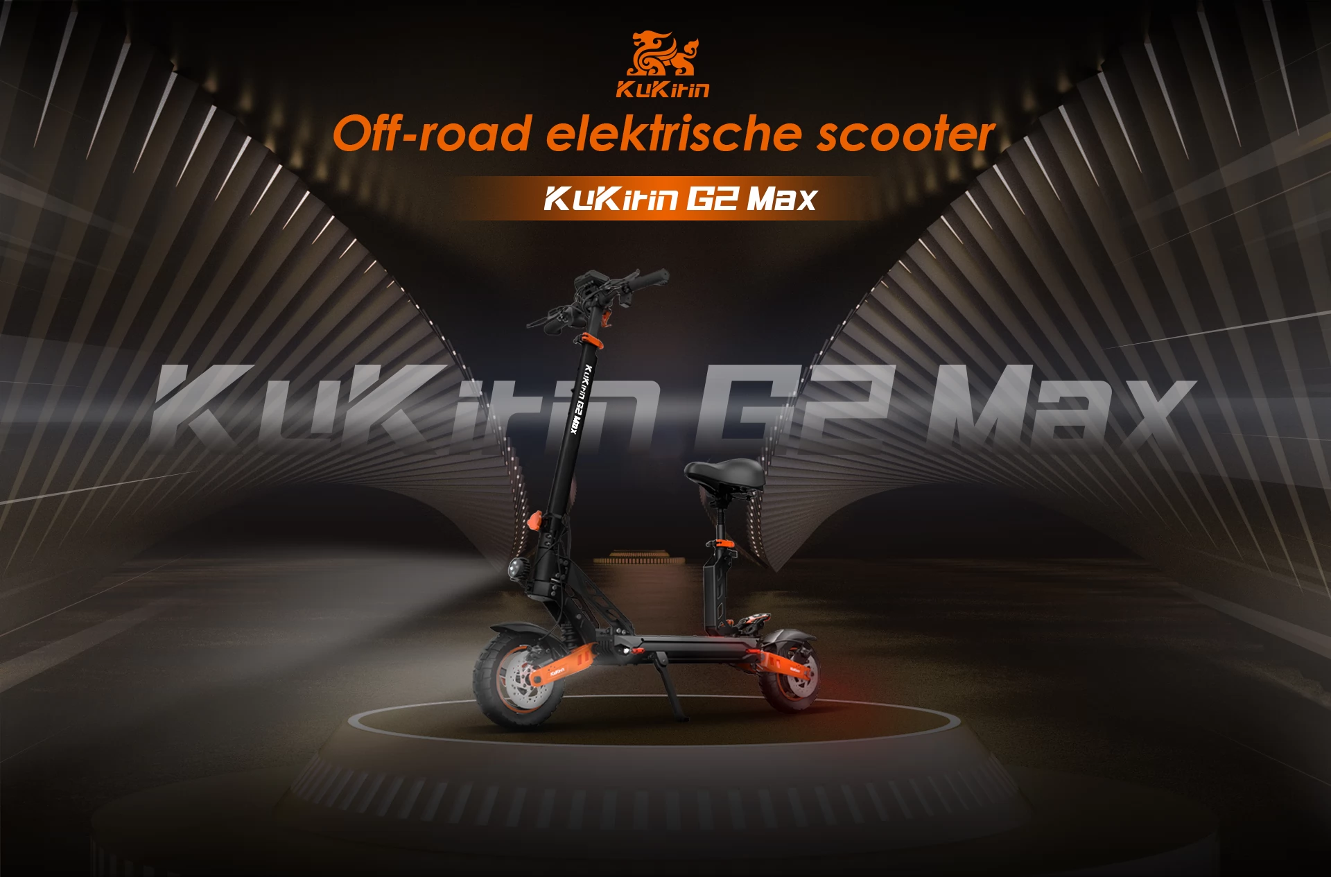 KUKIRIN G2 MAX 10*2.75 Inch Banden Opvouwbare Off-road Elektrische Scooter - 1000W Brushless Motor & 48V 20Ah Batterij