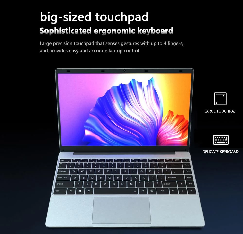 KUU XBOOK-2 14,1 Zoll Laptop Intel Gemini Lake J4105 8 GB RAM 256 GB SSD 1080P IPS WiFi Bluetooth Windows 11 Pro