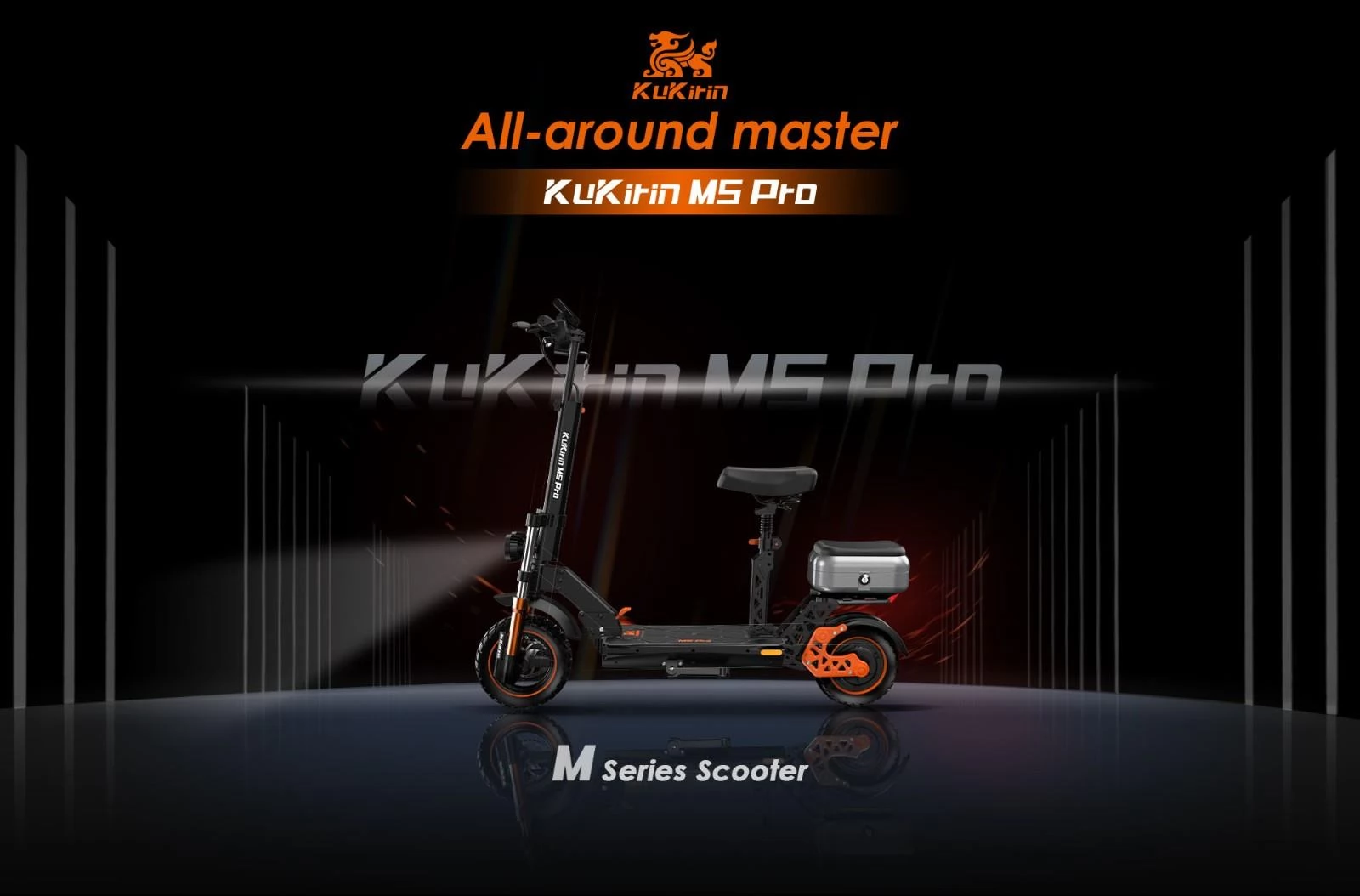 KuKirin M5 Pro 11-inch voorband en 10-inch achterband opvouwbare elektrische scooter - 48V 20Ah Batterij & 1000W Motor