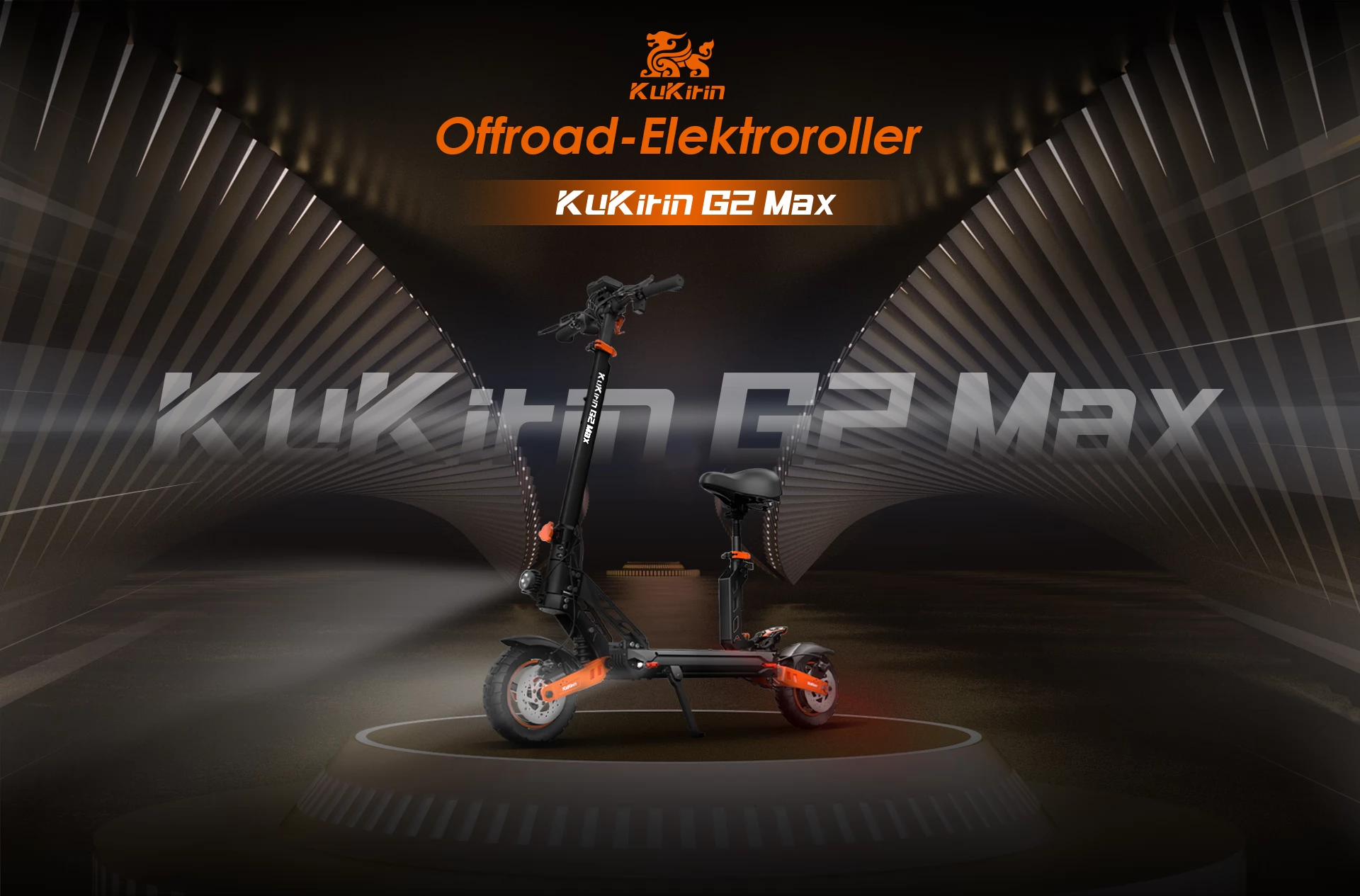 KUKIRIN G2 MAX 10*2,75 Zoll reifen faltbarer geländegängiger Elektro-Roller - 1000w bürstenloser Motor & 48V 20Ah Akku