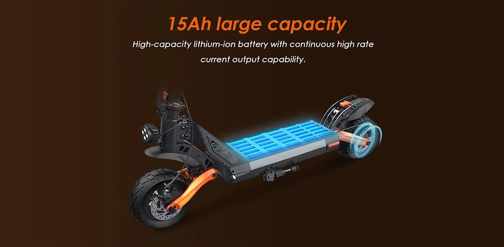 Kukirin G2 PRO 9 Inch Off-road banden opvouwbare elektrische scooter 15Ah 48V batterij  & 600W uit een stuk naaf motor