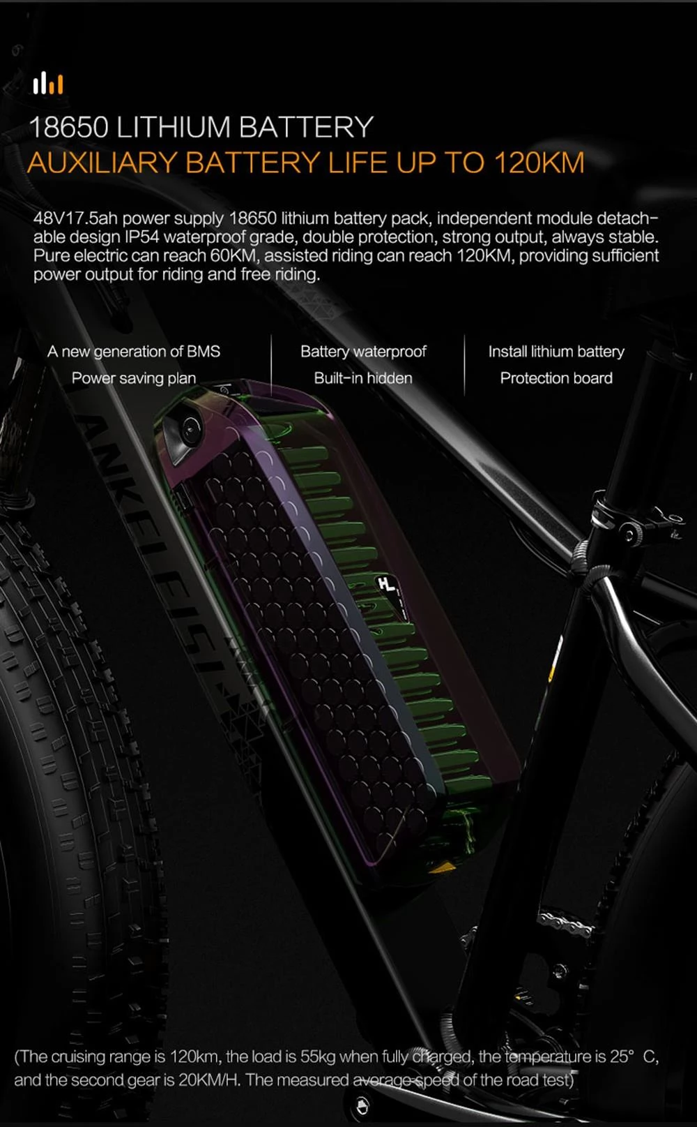 LANKELEISI MG740 PLUS 26*4.0 Tires Electric Bike - 1000W*2 Dual Motor & 48V 17.5Ah Battery