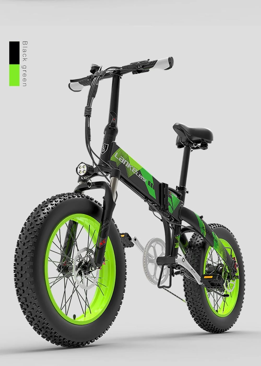 Lankeleisi X2000 PLUS 20 off -road banden opvouwbare elektrische fiets 10.4Ah 48V batterij 1000W motor max kilometerstand 100km