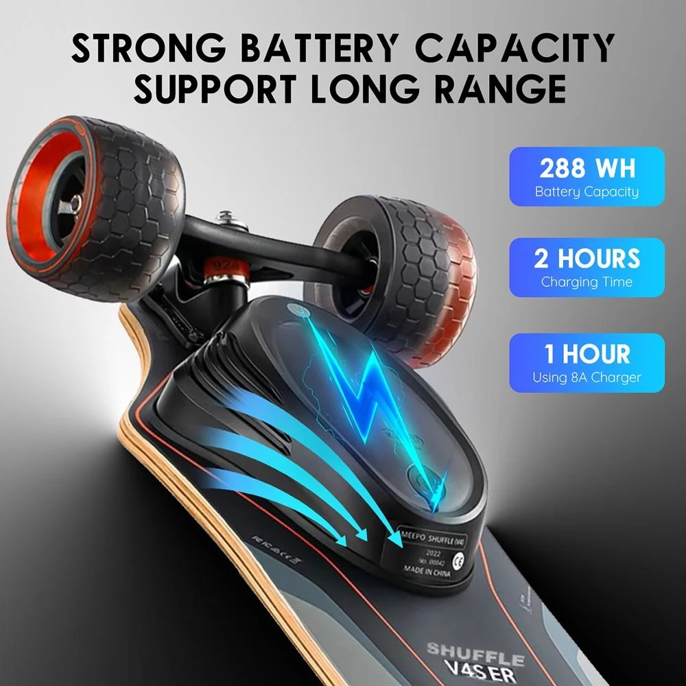 MEEPO Shuffle S ER Electric Skateboard - 540W*2 Dual Motor & 10S2PP42A/288WH Battery