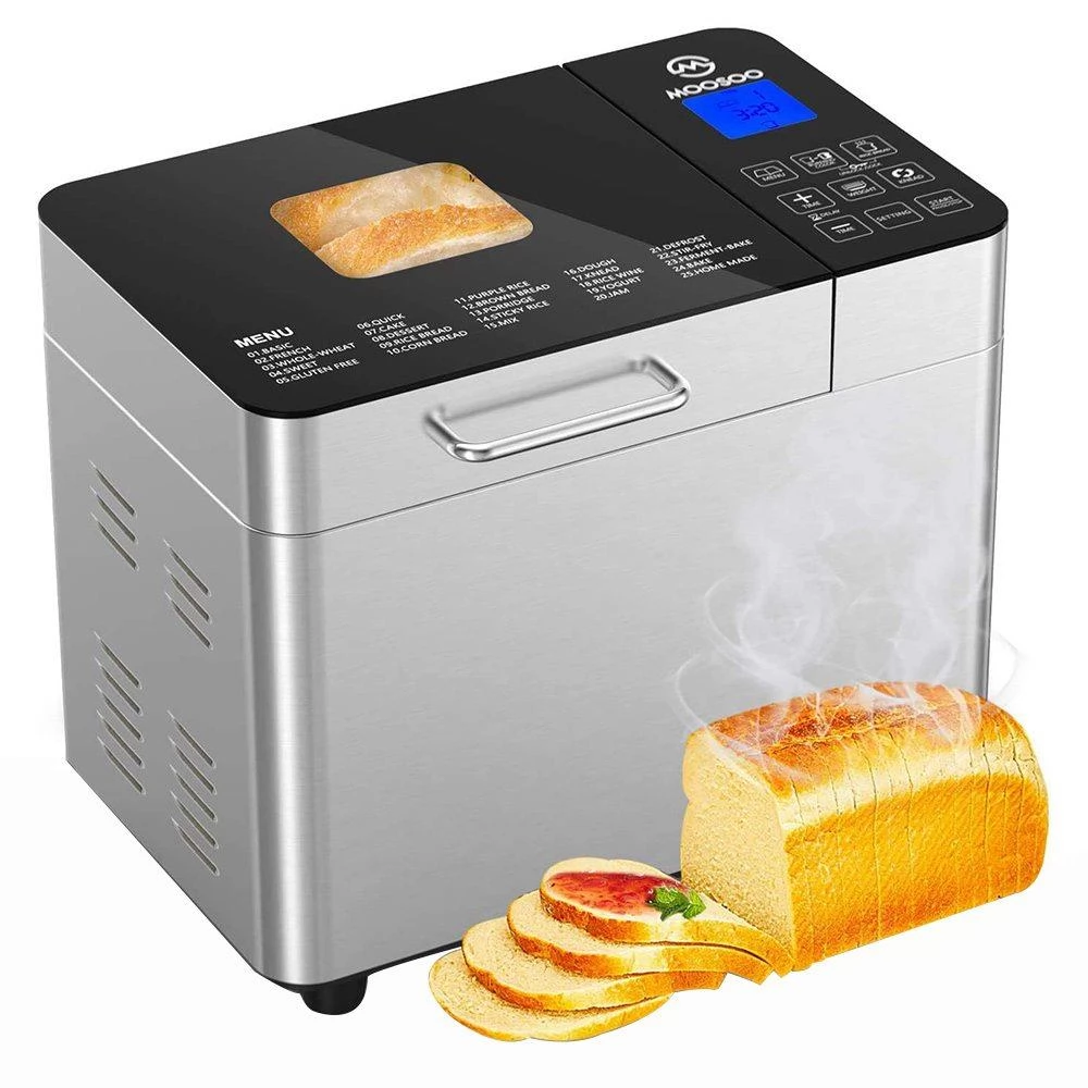 MOOSOO MB30 Stainless Steel Smart Bread Machine Bread Maker (EU Plug)