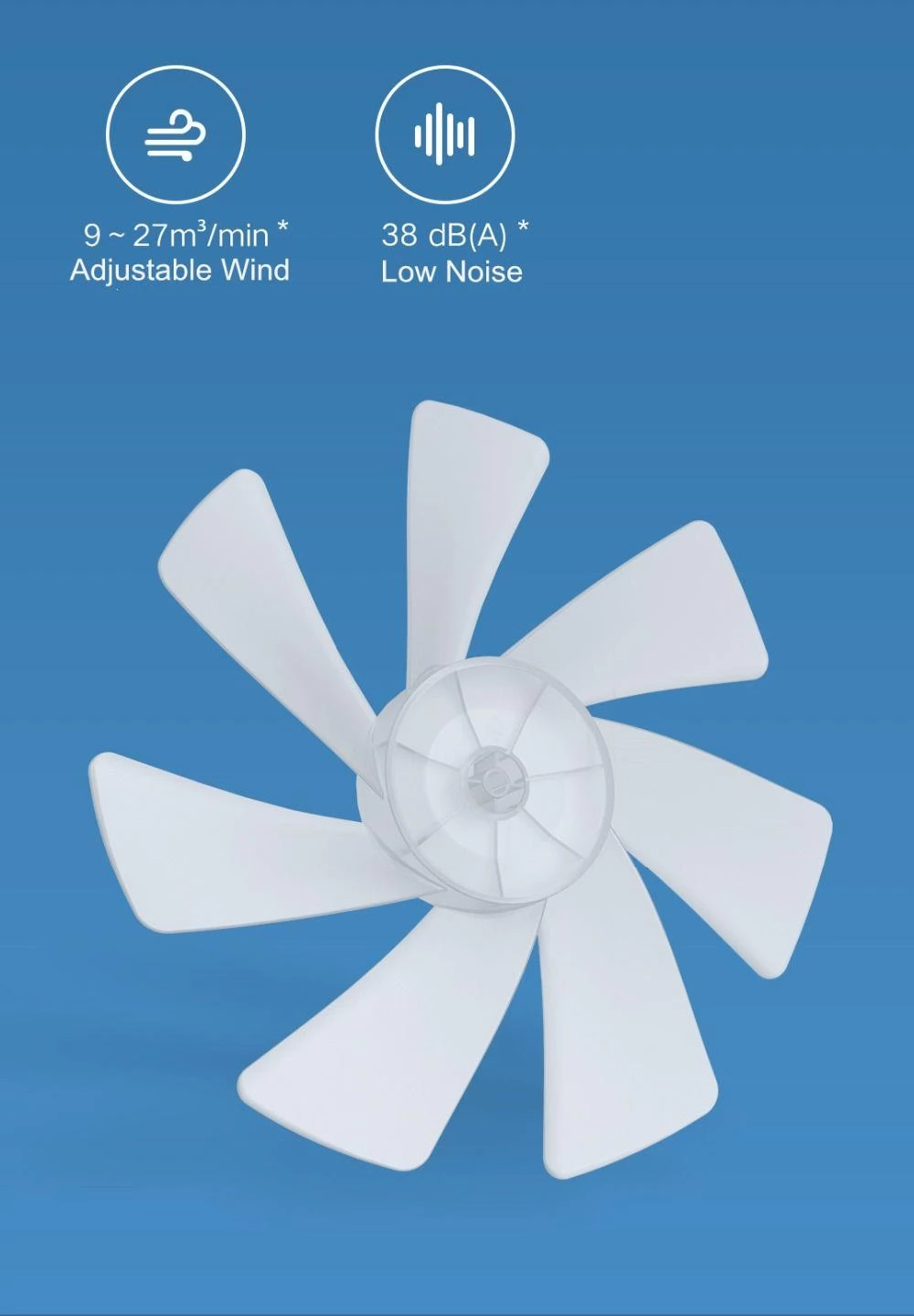 Xiaomi Mi Smart Standing Fan 2 Lite, 38W luchtkoeling voetstukventilator, app -besturingselement
