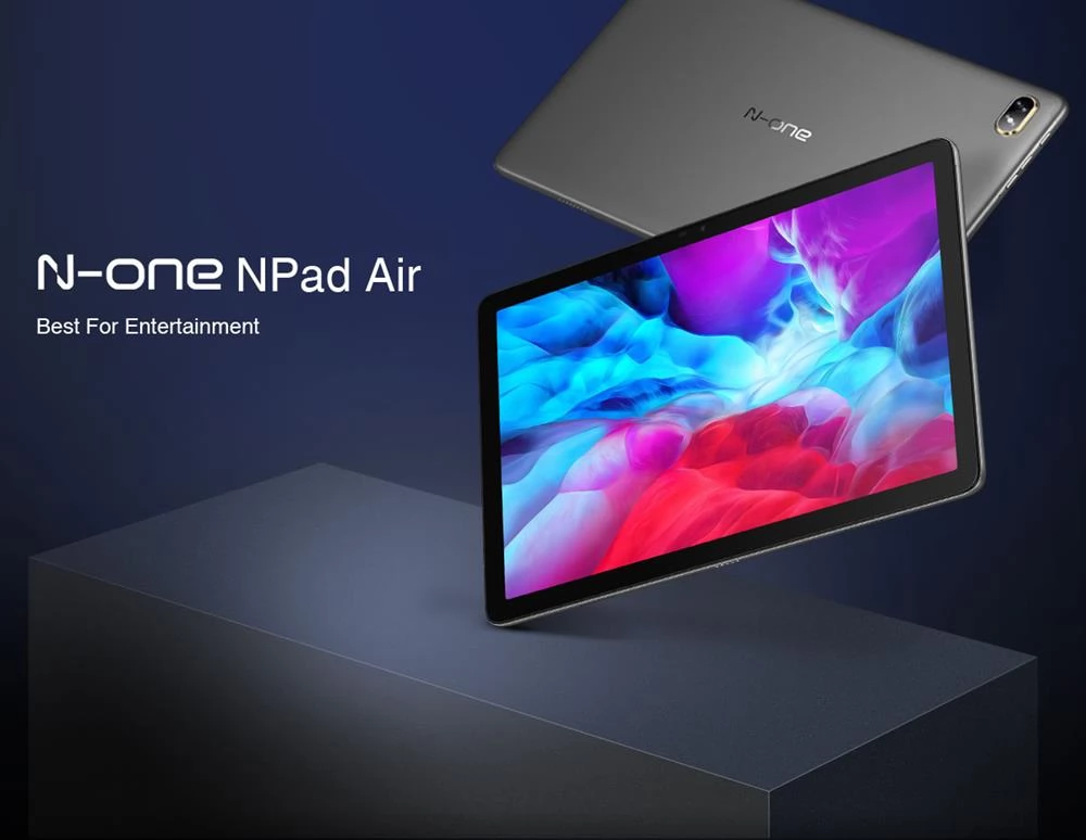 N-One NPad Air Tablet 10.1 FHD IPS Scherm UNISOC Tiger T310 CPU Android 11 4GB RAM 64GB ROM Dubbele Camera Bluetooth 5.0