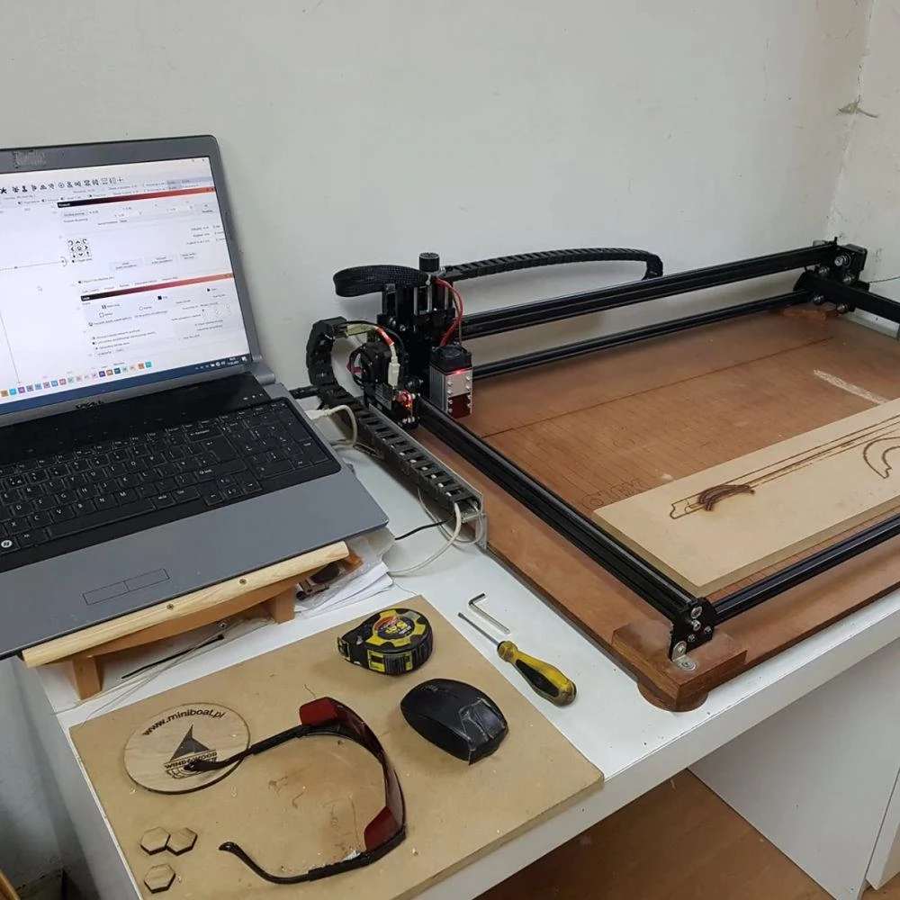 NEJE 3 MAX 5.5W Laser Engraver with N40630 Beam Module, LaserGRBL & Lightburn, Expandable 810x1030mm Area