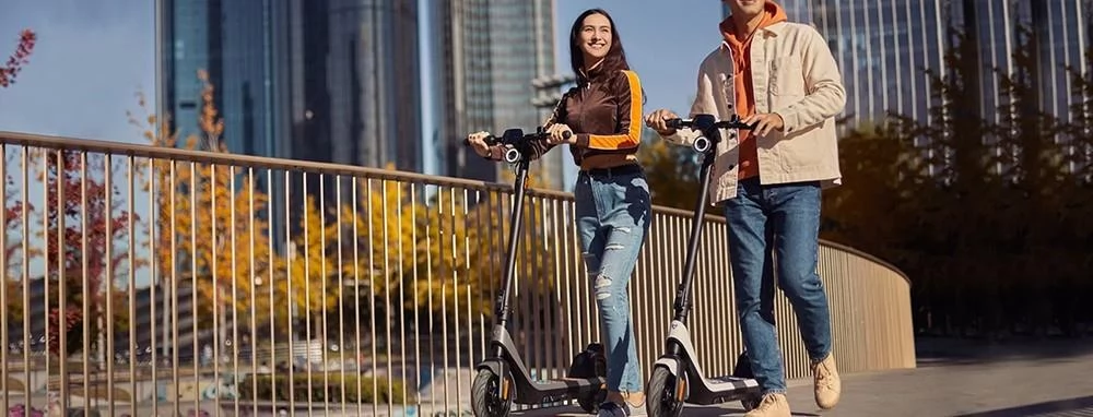 NIU KQi2 Pro 10 Tires Adult Electric Scooter, 300W Rated Motor, 365Wh Battery, Max Speed 28km/h
