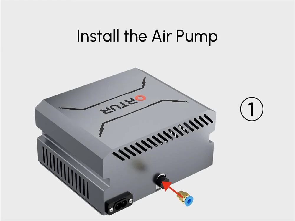 ORTUR Air Pump 1.0 50L/min Luftvolumen für Ortur LU2-4 LF und LU2-10A Lasermodul