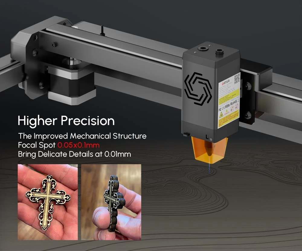 ORTUR Laser Master 3 (LM3) 10W Laser Engraver & Cutting Machine, 20,000mm/min, 400mmx400mm