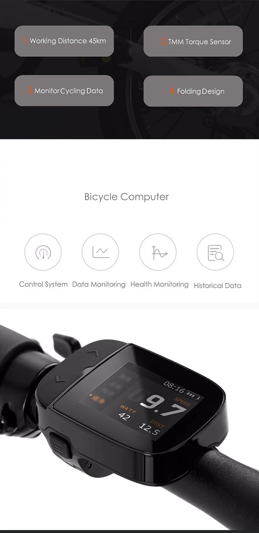 Xiaomi QICYCLE EF1 Foldable E-Bike (Global Version) 