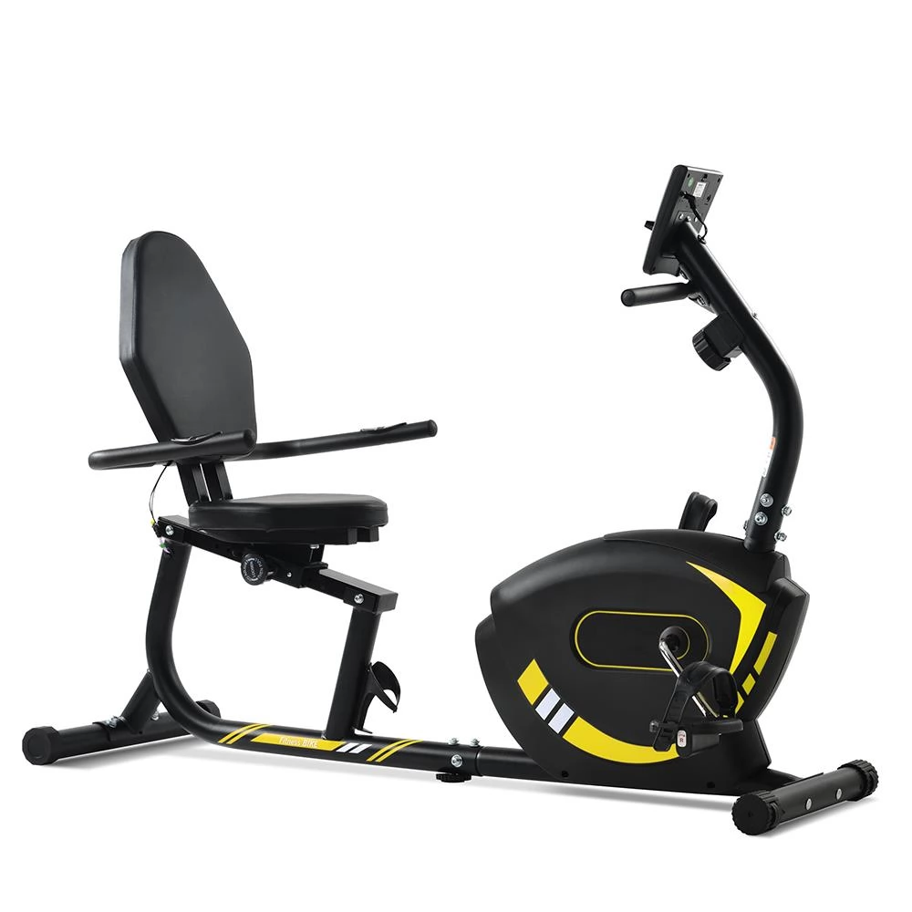 Liegeergometer Fitness Heimtrainer mit Pulssensoren