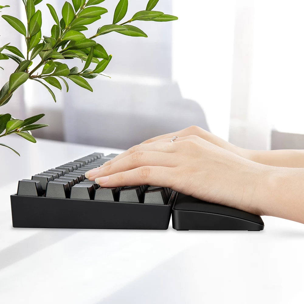 Redragon P035 Meteor S Keyboard Wrist Rest Pad Soft Memory Foam Wrist Support Anti-Slip Rubber Base Size 289*73*17mm