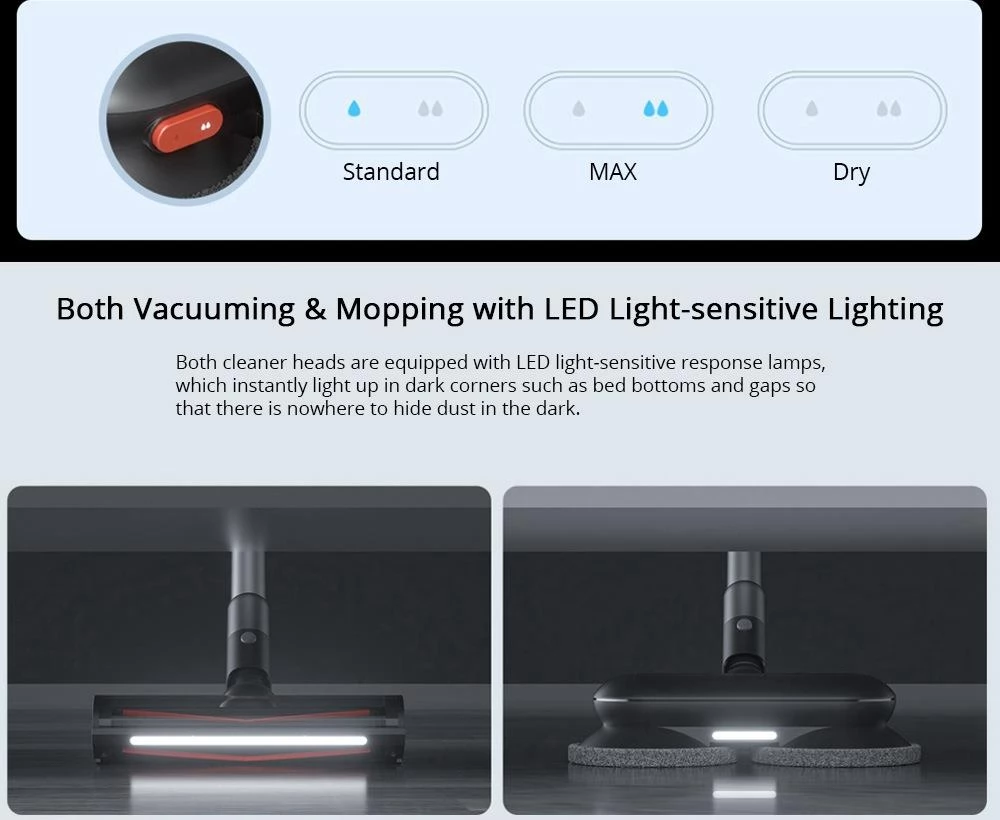 XIAOMI ROIDMI NEX 2 Plus X30 Plus Hand-Akku-Staubsauger mit rotierenden Mop (CN-Stecker)