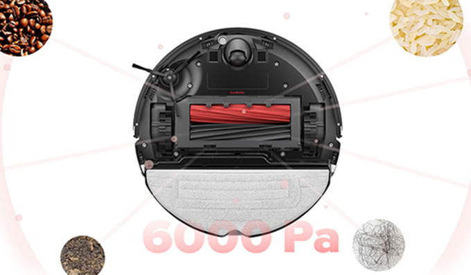 Roborock S8 Saugroboter mit DuoRoller-Bürste & 6000Pa Saugstärke,Level Up Teppichreinigung, PreciSense LiDAR Navigation