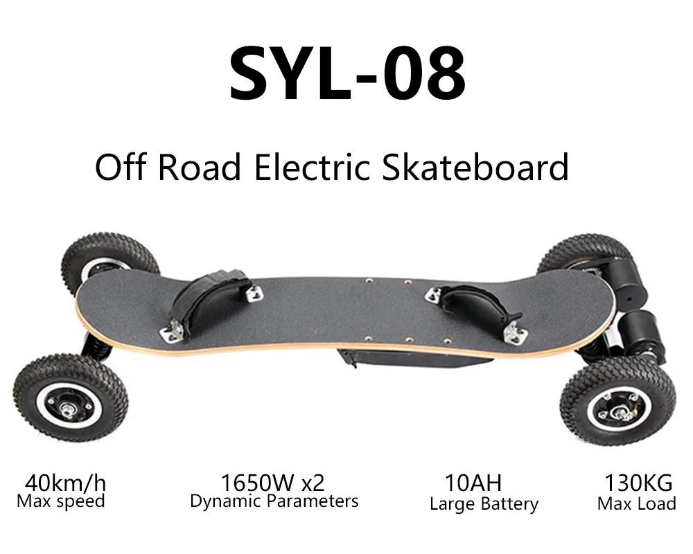 SYL-08 1650W Motor 40km/h With  Off Road Type Electric Skateboard (EU Plug)