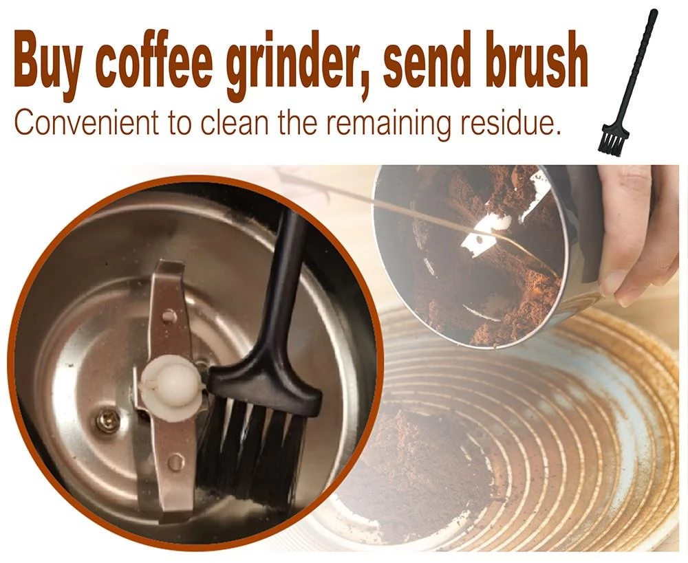 Sonifer SF3526 200W 50g Mini Electric Coffee Grinder, Cafe Grass Nuts Herbs Grains Pepper Coffee Beans Grinding Machine