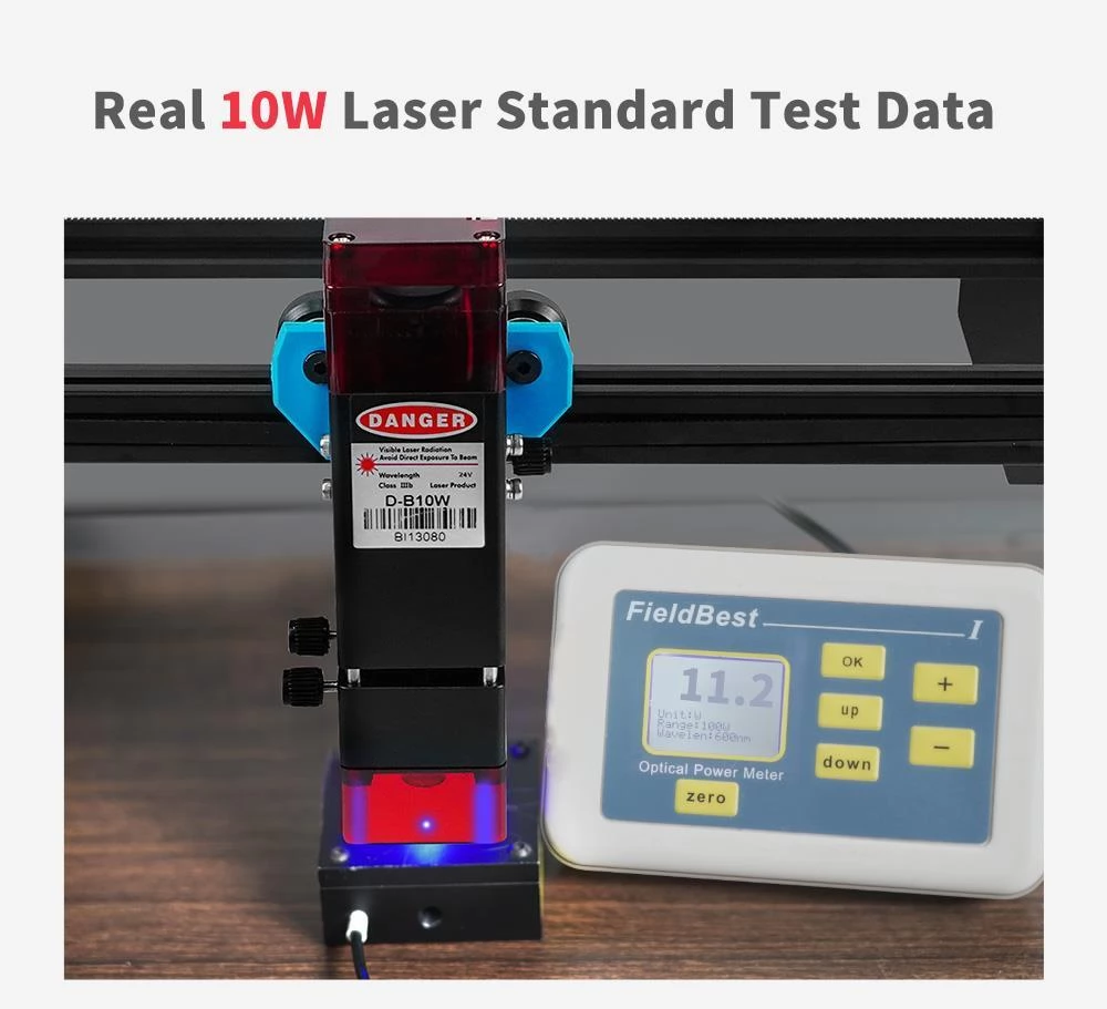 TWO TREES TTS-10 10W Laser Engraver Cutter, 0.08*0.08mm Compressed Spot, 32Bit Mainboard, APP Control, 300*300mm