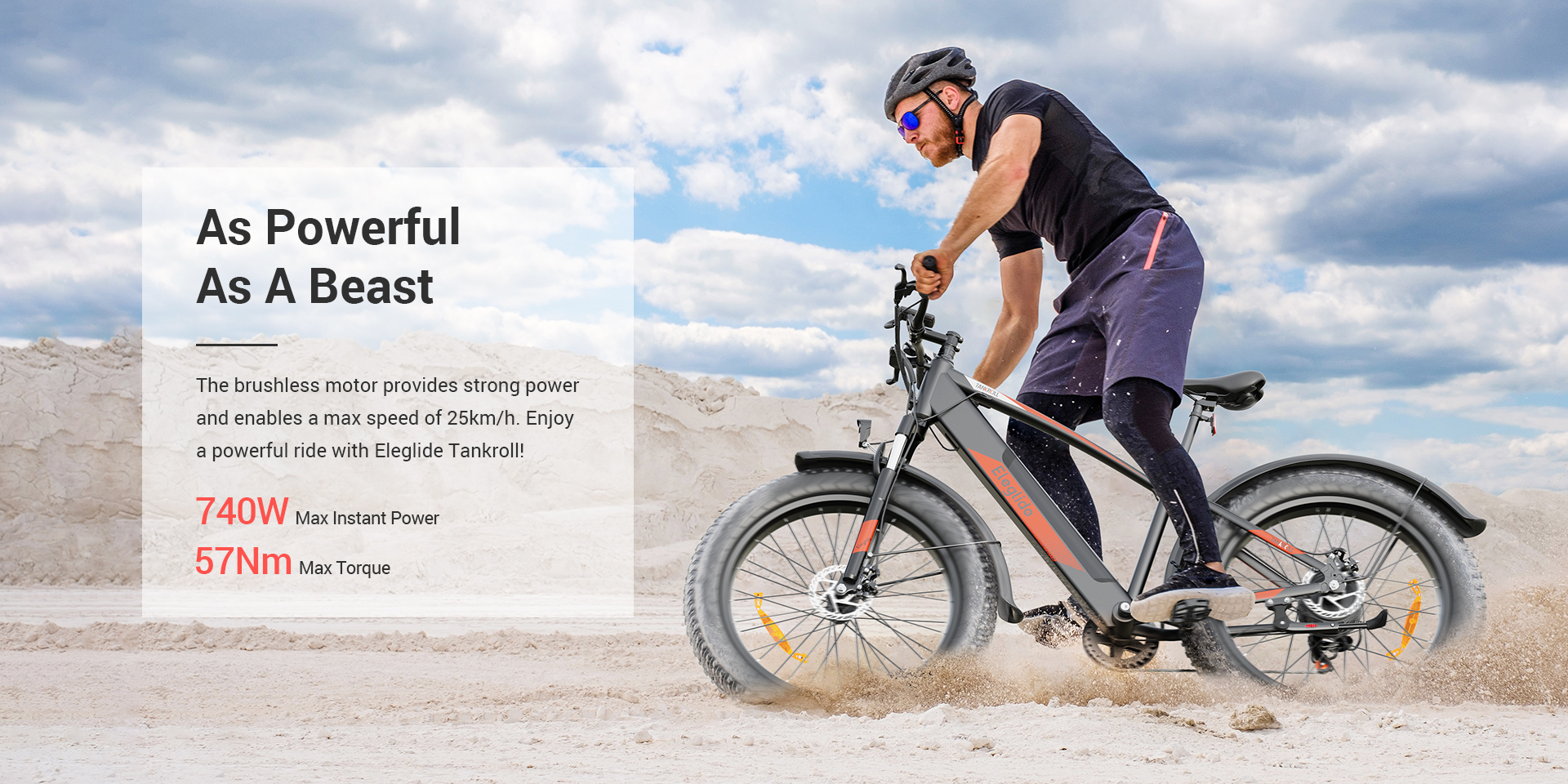 Electric Bike for Various Terrains 48V 10Ah Battery with 57Nm Torque - Features 2