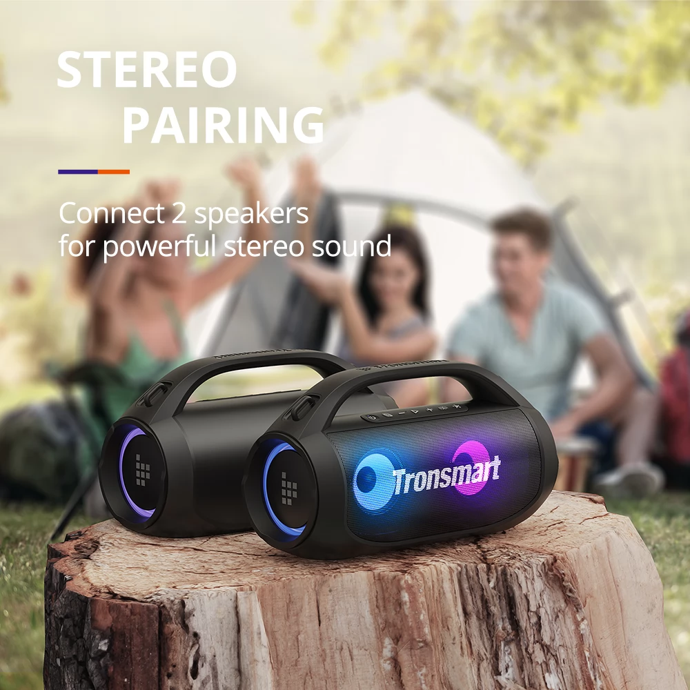 Tronsmart Bang SE Bluetooth Party Speaker, 3 Lighting Modes, 24 Hours of Playtime, IPX6 Waterproof