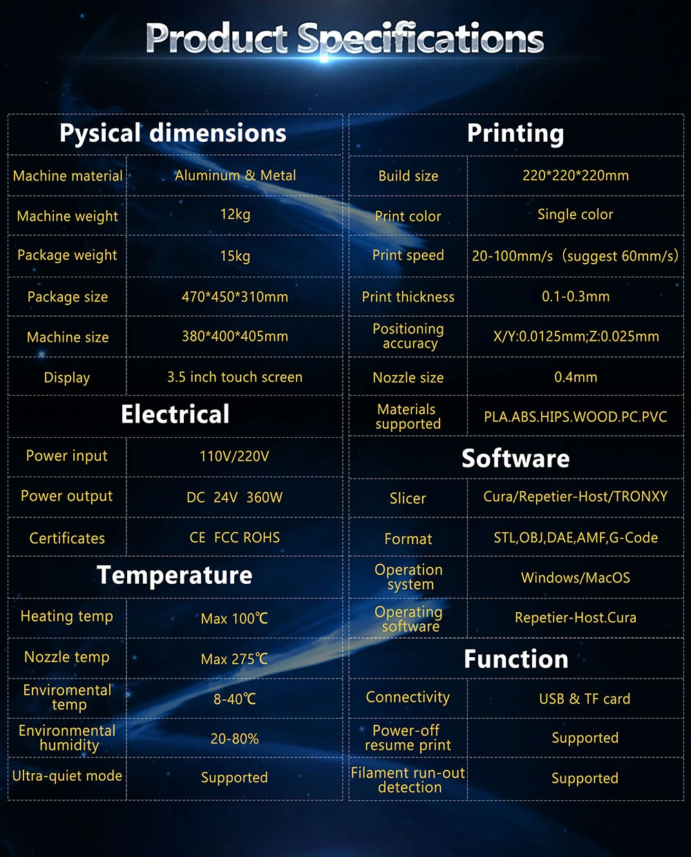 Tronxy D01 3D-Drucker