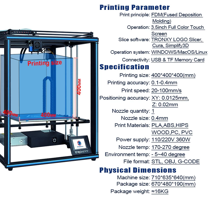 TRONXY X5SA-400 UPGRADED 3D-Drucker