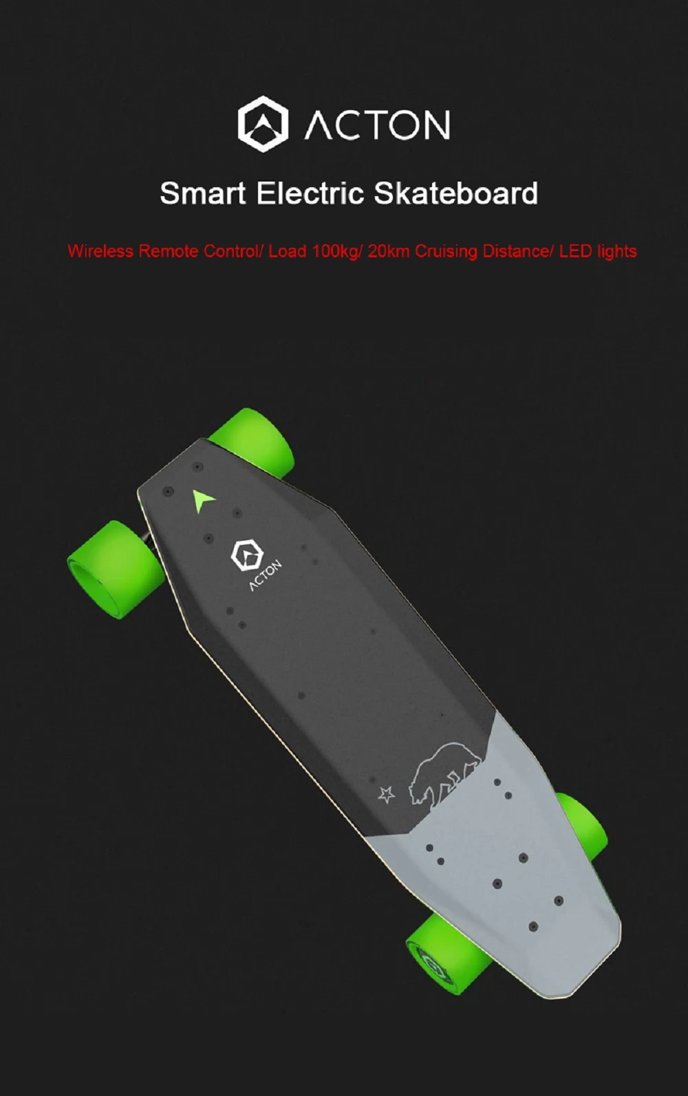Xiaomi ACTON Smart Electric Skateboard (CN Plug)