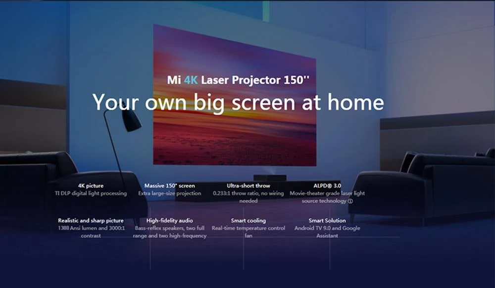 Xiaomi Mi 4K Laser Projector 150'', Proyector