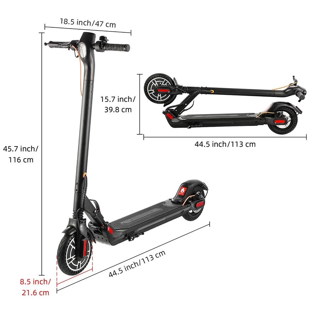 iScooter M5pro 8.5 Honeycomb Tire Foldable Electric Scooter - 350W Brushless Motor & 7.8Ah Battery