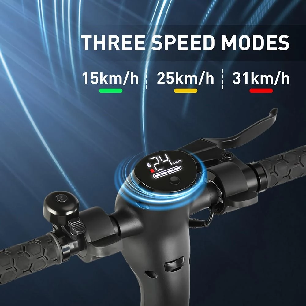 iScooter M5pro Faltbarer Elektroroller mit 8,5 Zoll Wabenreifen – bürstenloser 350 W Motor und 7,8 Ah Akku
