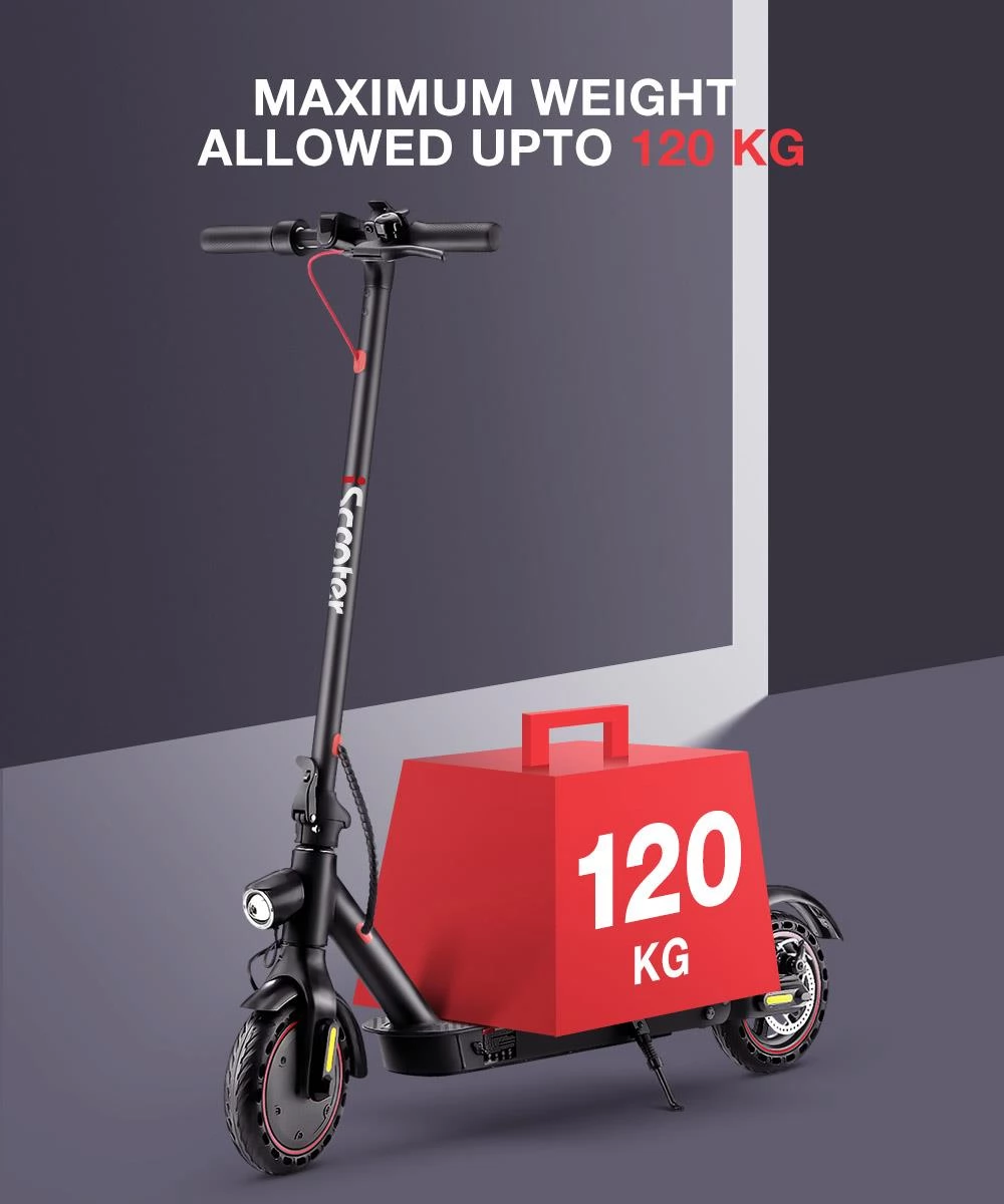 iScooter i9 Pro 8.5 Inch Honingraatband opvouwbare elektrische scooter Max snelheid 30 km/h  - 350W Motor & 7.5Ah Batterij