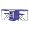 Outdoor Multifunctional Foldable Table Refrigeration Function 28L Capacity With Wheels For Picnic Hiking