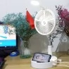 Smart Portable Foldable Adjustable Height Fan Hydration & Cooling Function With A Lamp