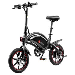 DYU D3F With Pedal Foldable Moped Electric Bike -10AH Lithium Battery