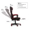 Gaming Chair Ergonomic PU leather Reclining Chair With Extendable Stool Adjustable Headrest And Waist Support