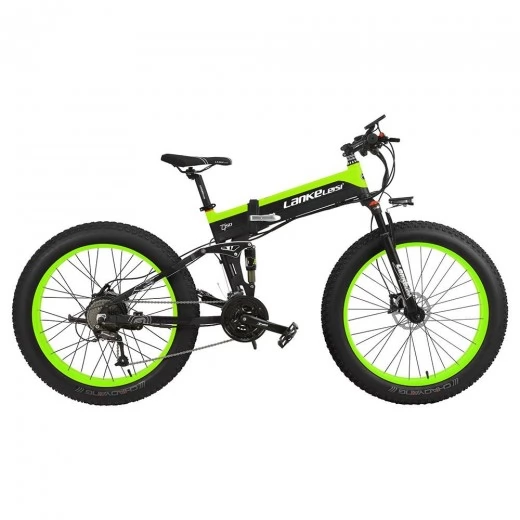 LANKELEISI XT750 Plus Foldable Electric Bike Bicycle - 12.8AH Power Lithium Battery
